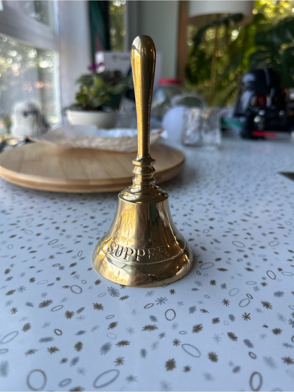 Brass Supper Bell - Pure Polished Brass VTG
